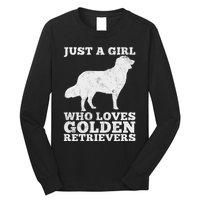 Just A Girl Who Loves Golden Retriever Long Sleeve Shirt