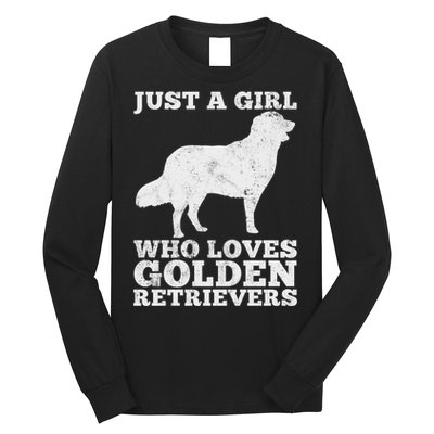 Just A Girl Who Loves Golden Retriever Long Sleeve Shirt