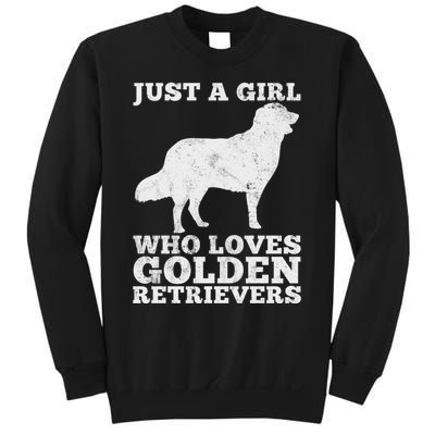 Just A Girl Who Loves Golden Retriever Sweatshirt