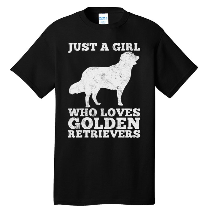 Just A Girl Who Loves Golden Retriever Tall T-Shirt