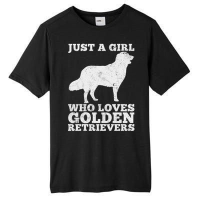 Just A Girl Who Loves Golden Retriever Tall Fusion ChromaSoft Performance T-Shirt