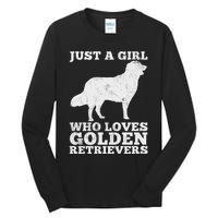 Just A Girl Who Loves Golden Retriever Tall Long Sleeve T-Shirt