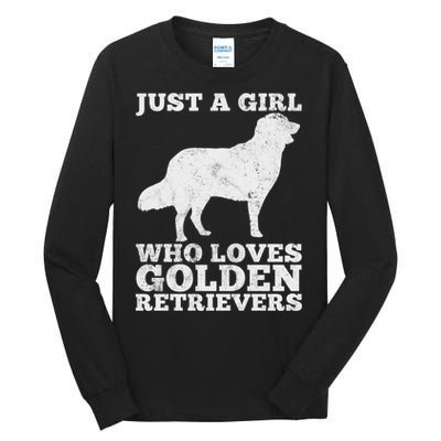 Just A Girl Who Loves Golden Retriever Tall Long Sleeve T-Shirt