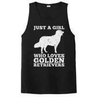 Just A Girl Who Loves Golden Retriever PosiCharge Competitor Tank