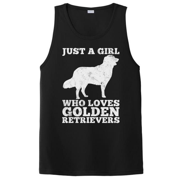 Just A Girl Who Loves Golden Retriever PosiCharge Competitor Tank