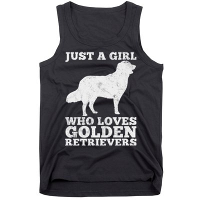 Just A Girl Who Loves Golden Retriever Tank Top