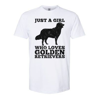 Just A Girl Who Loves Golden Retriever Softstyle CVC T-Shirt