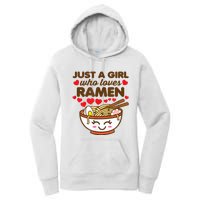 Just A Girl Who Loves Ramen Cute Kawaii Asian Noodles Lover Women's Pullover Hoodie