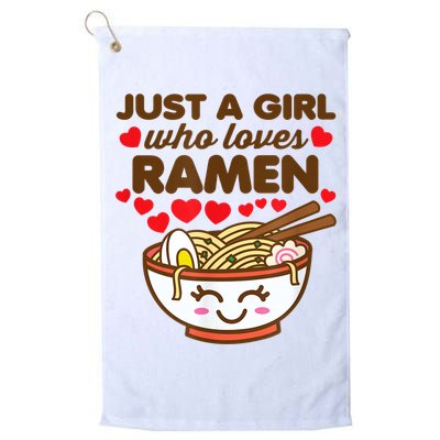 Just A Girl Who Loves Ramen Cute Kawaii Asian Noodles Lover Golf Towel
