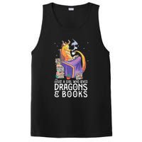 Just A Girl Who Loves Dragons & Books Book Nerds PosiCharge Competitor Tank