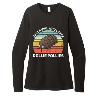 Just A Girl Who Loves Rollie Pollies Isopod Entomologist Womens CVC Long Sleeve Shirt