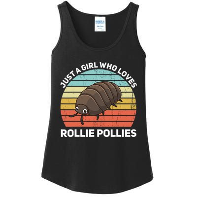 Just A Girl Who Loves Rollie Pollies Isopod Entomologist Ladies Essential Tank