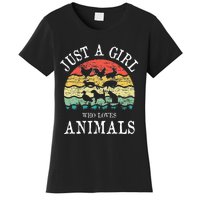 Just A Girl Who Loves Animals Women's T-Shirt