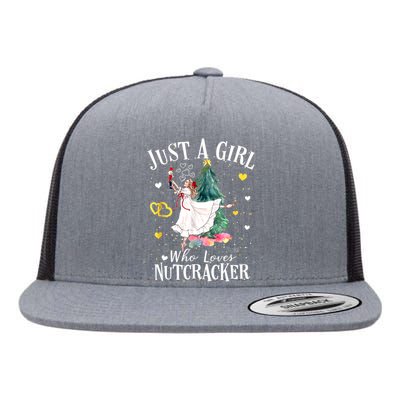 Just A Girl Who Loves Nutcrackers Christmas Ballet Flat Bill Trucker Hat