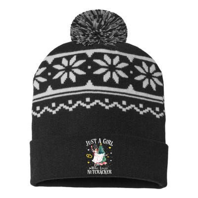 Just A Girl Who Loves Nutcrackers Christmas Ballet USA-Made Snowflake Beanie