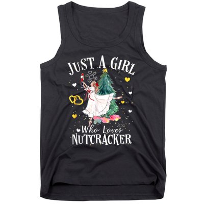 Just A Girl Who Loves Nutcrackers Christmas Ballet Tank Top