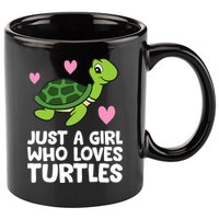 Just A Girl Who Loves Turtles 11oz C Handle Ceramic Mug