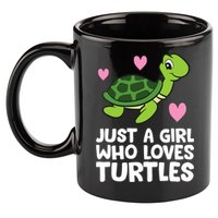 Just A Girl Who Loves Turtles 11oz C Handle Ceramic Mug