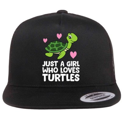 Just A Girl Who Loves Turtles Flatbill Hat