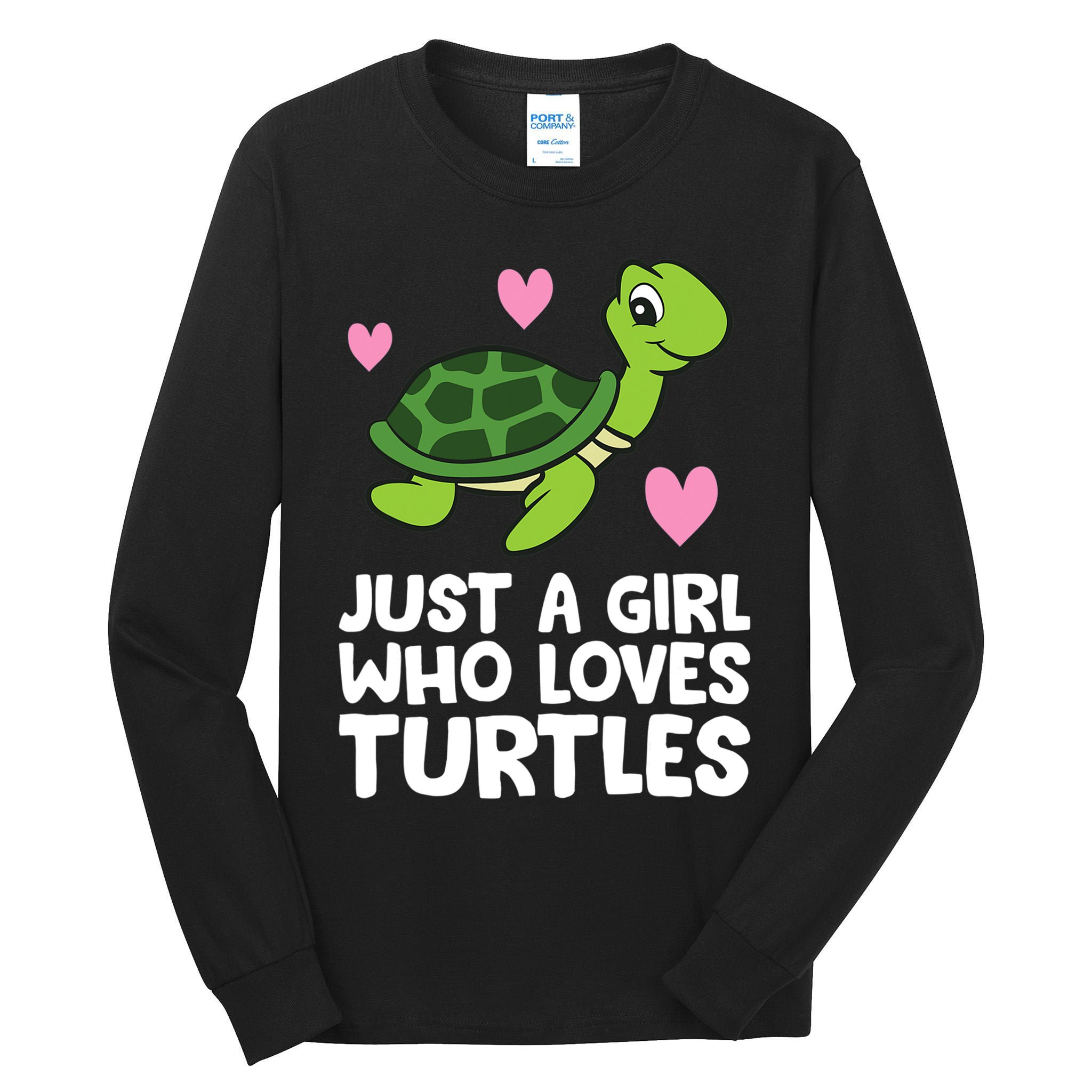 Just A Girl Who Loves Turtles Tall Long Sleeve T-Shirt