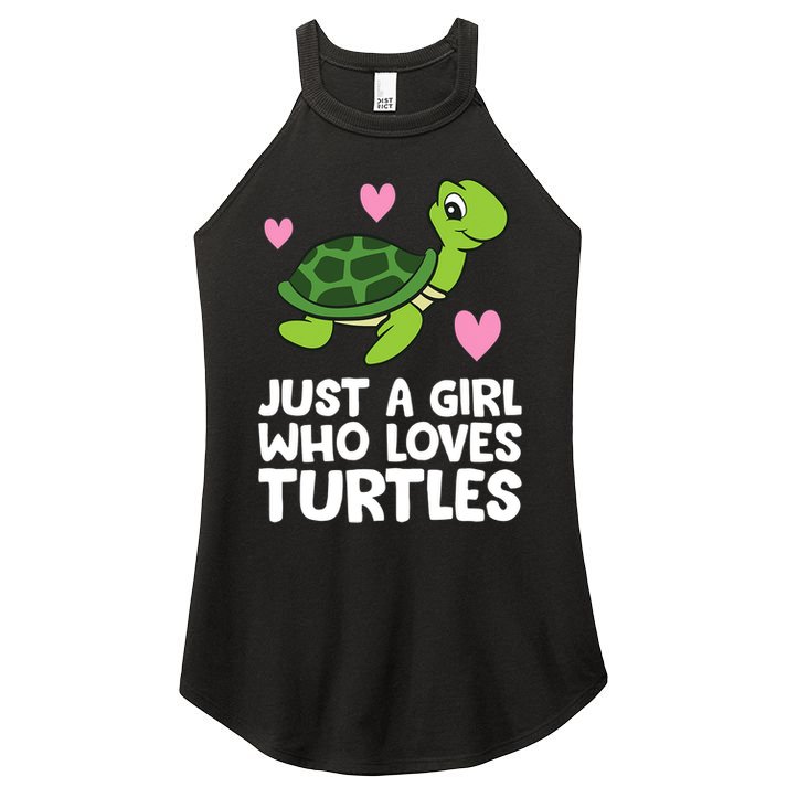 Just A Girl Who Loves Turtles Women's Perfect Tri Rocker Tank