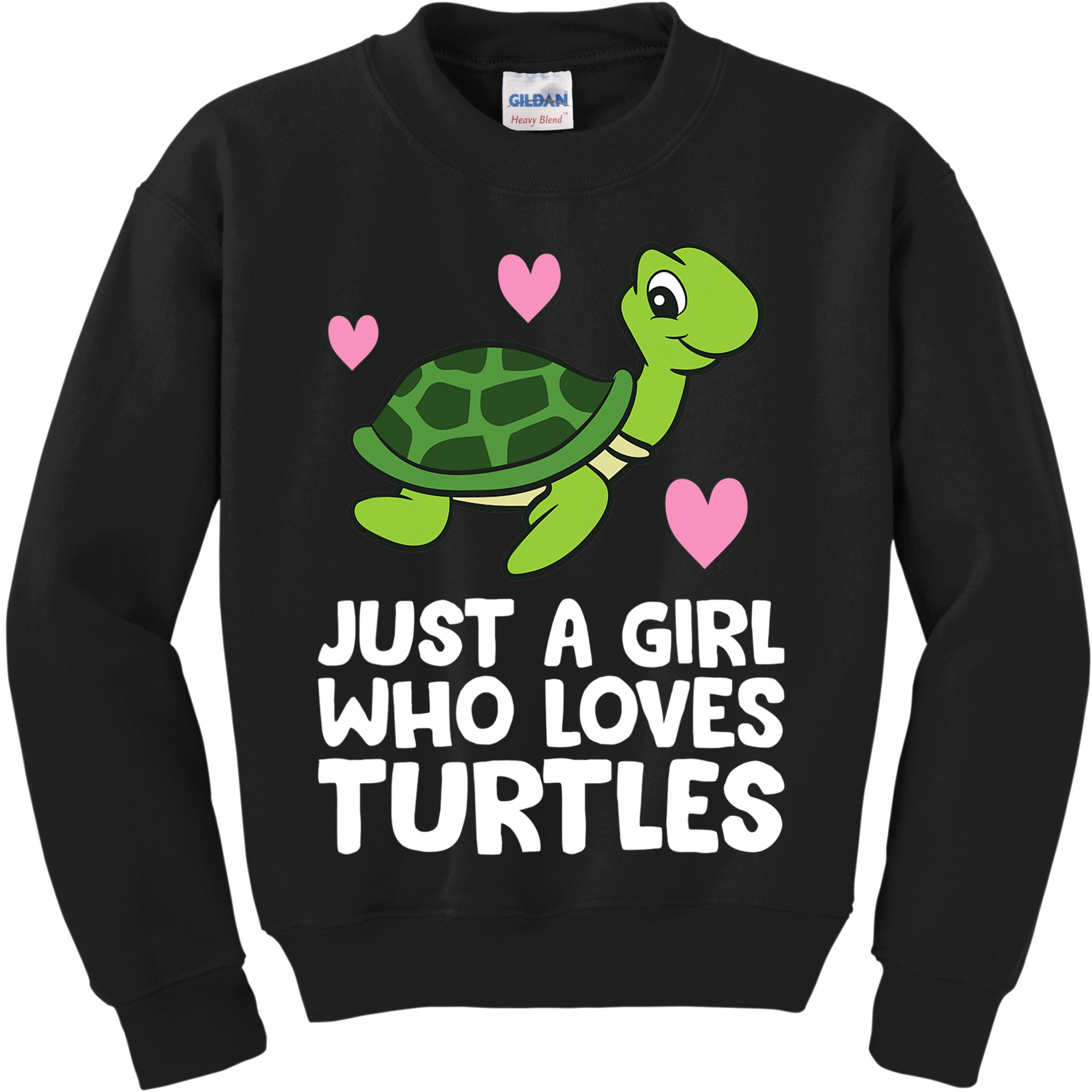 Just A Girl Who Loves Turtles Kids Sweatshirt