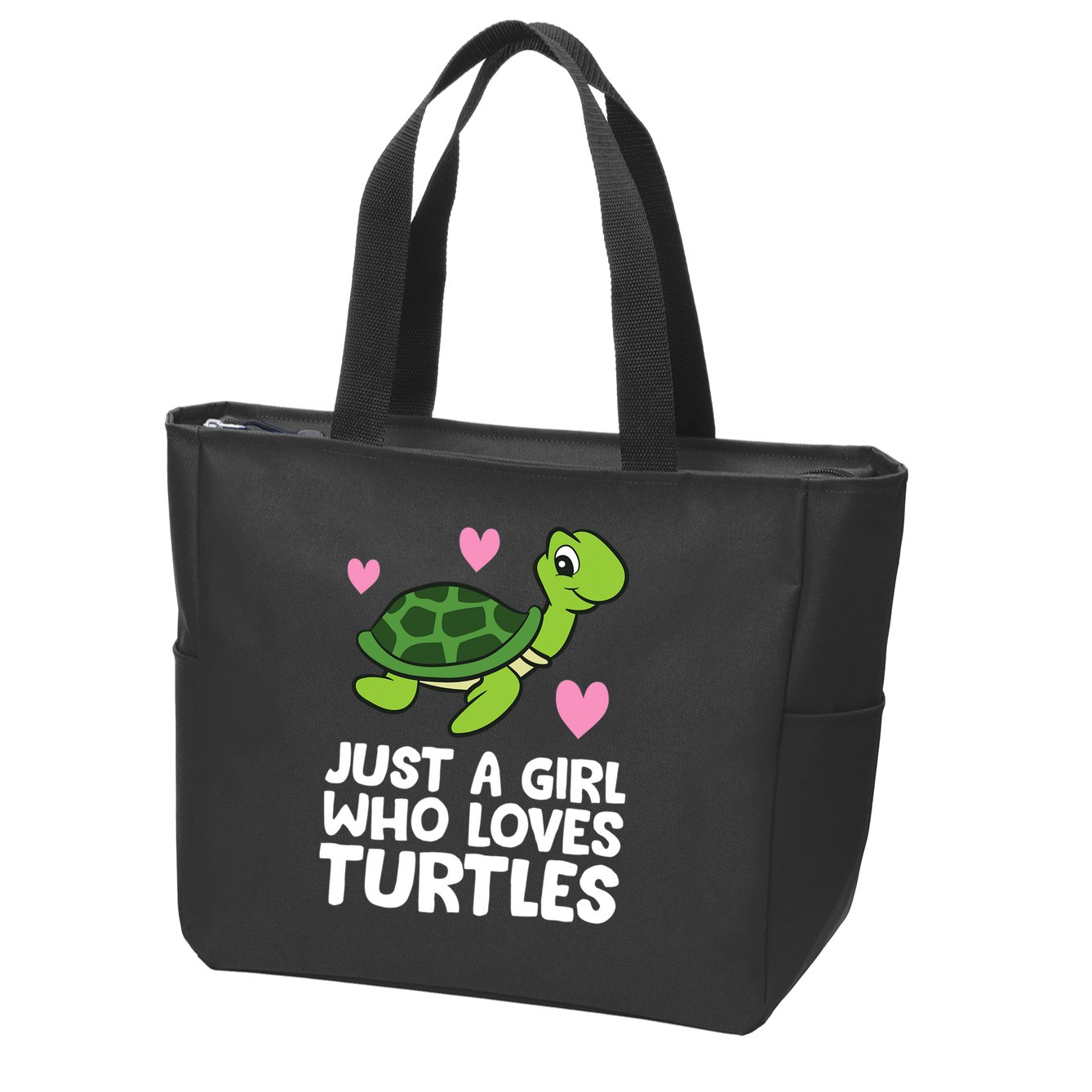 Just A Girl Who Loves Turtles Zip Tote Bag