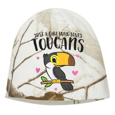 Just A Girl Who Loves Toucans Cute Birds Love Toucan Kati - Camo Knit Beanie