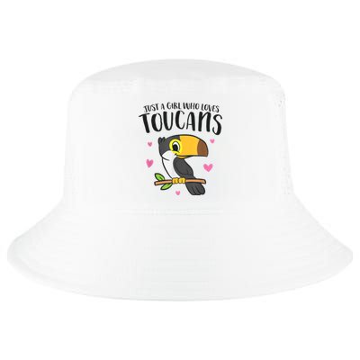 Just A Girl Who Loves Toucans Cute Birds Love Toucan Cool Comfort Performance Bucket Hat