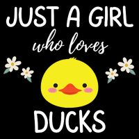 Just A Girl Who Loves Ducks Cute Duck Lover Owner Gift Impact Tech Backpack