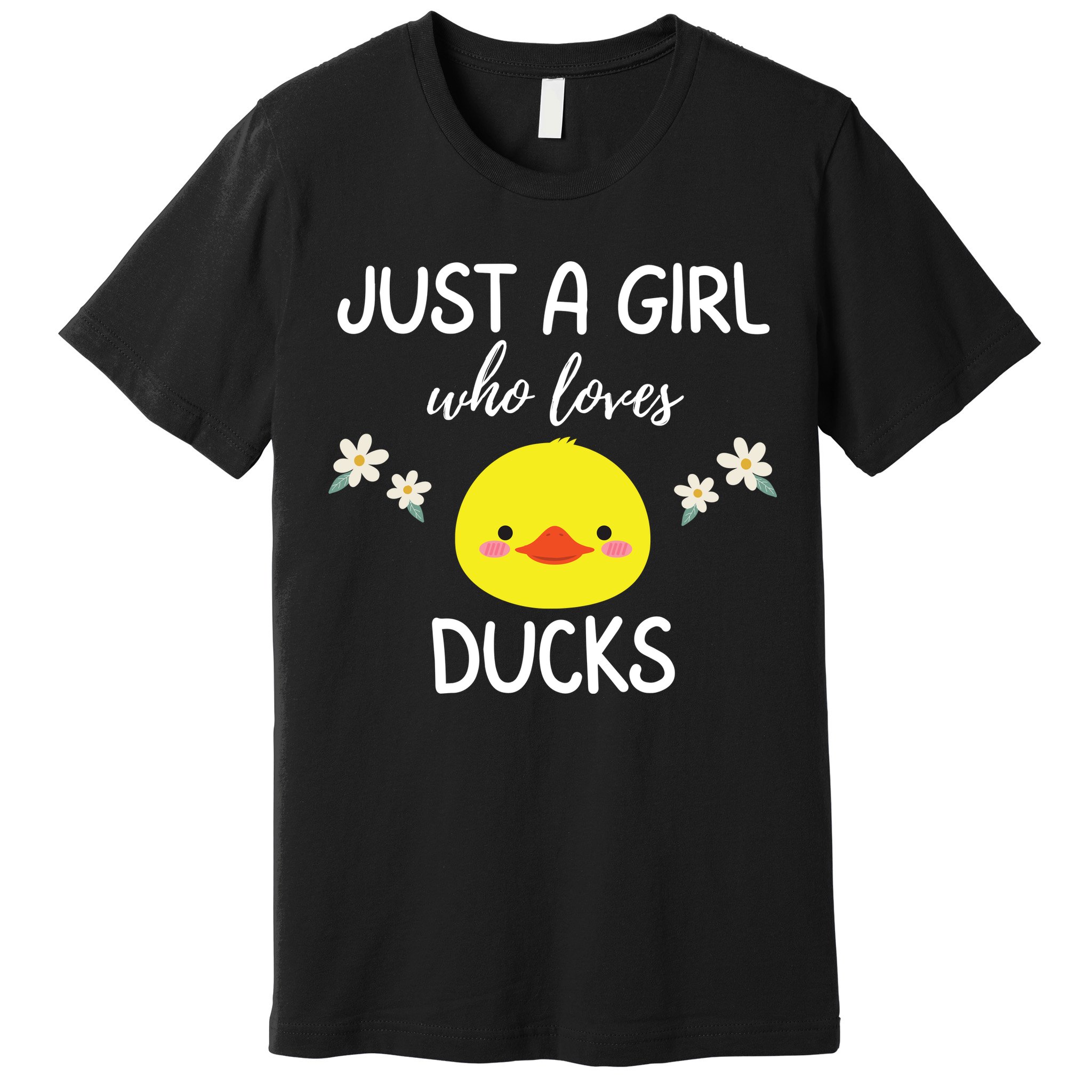 Just A Girl Who Loves Ducks Cute Duck Lover Owner Gift Premium T-Shirt