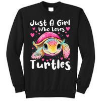 Just A Girl Who Loves Turtles Sea Animal Reptile Lover Sweatshirt