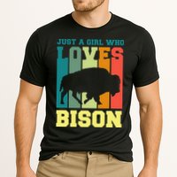 Just A Girl Who Loves Bison Cooling Performance Crew T-Shirt