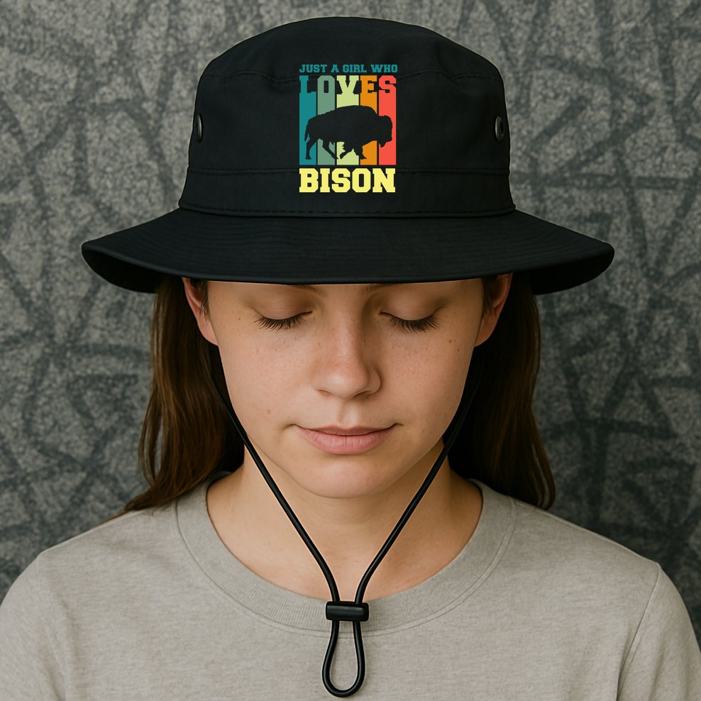 Just A Girl Who Loves Bison Bucket Hat