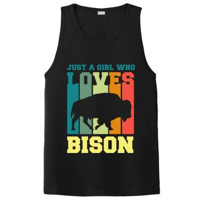 Just A Girl Who Loves Bison PosiCharge Competitor Tank