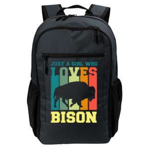 Just A Girl Who Loves Bison Daily Commute Backpack