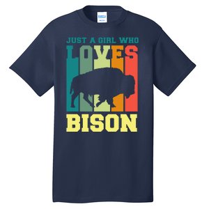 Just A Girl Who Loves Bison Tall T-Shirt