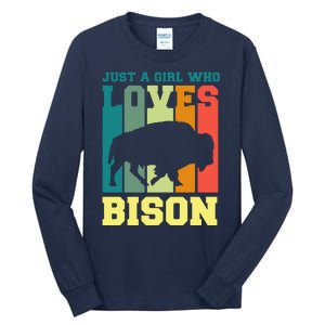 Just A Girl Who Loves Bison Tall Long Sleeve T-Shirt