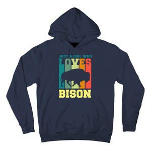 Just A Girl Who Loves Bison Tall Hoodie