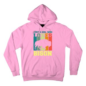 Just A Girl Who Loves Bison Hoodie