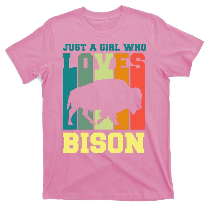 Just A Girl Who Loves Bison T-Shirt