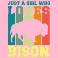 Just A Girl Who Loves Bison Baby Bodysuit