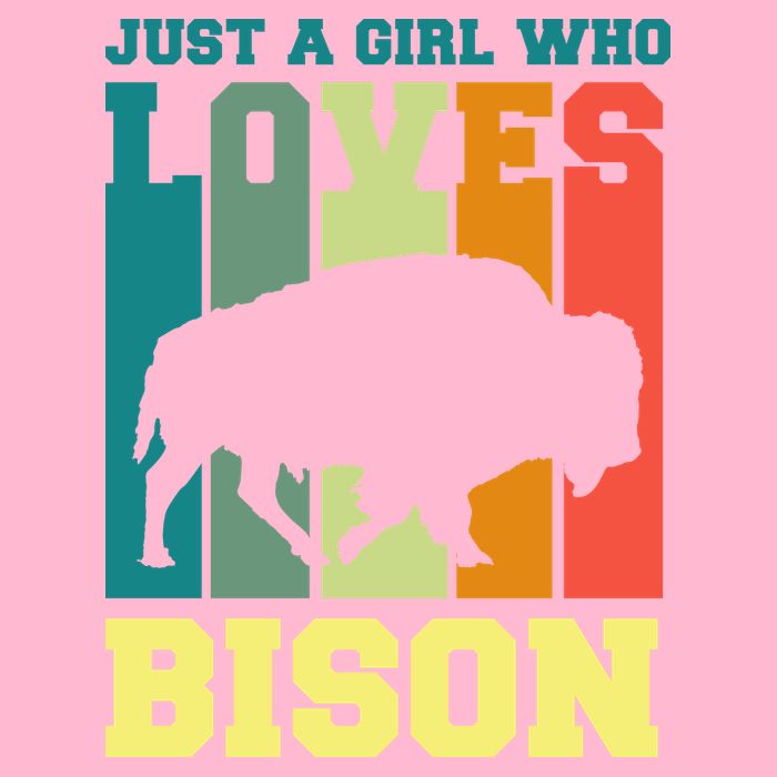 Just A Girl Who Loves Bison Baby Bodysuit