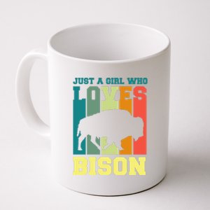 Just A Girl Who Loves Bison Coffee Mug