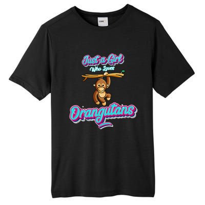 Just a Girl Who Loves Orangutans Tall Fusion ChromaSoft Performance T-Shirt