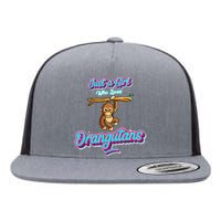 Just a Girl Who Loves Orangutans Flat Bill Trucker Hat