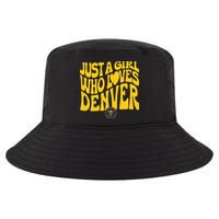 Just A Girl Who Loves D.E.N.V.E.R Nuggets Wavy Cool Comfort Performance Bucket Hat