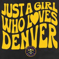 Just A Girl Who Loves D.E.N.V.E.R Nuggets Wavy Cool Comfort Performance Bucket Hat