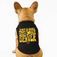 Just A Girl Who Loves D.E.N.V.E.R Nuggets Wavy Doggie Tank