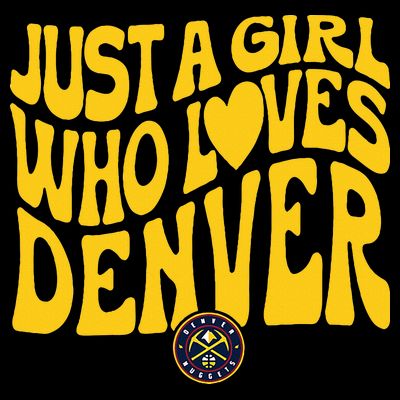 Just A Girl Who Loves D.E.N.V.E.R Nuggets Wavy T-Shirt